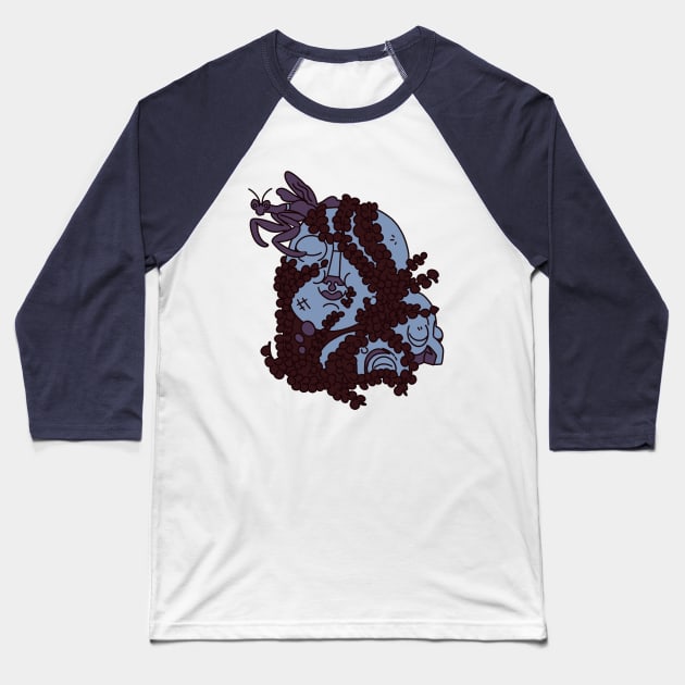 Mantis Familiar Baseball T-Shirt by Sabling Art